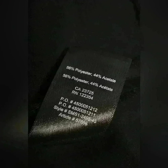 BABATON  ARITZIA Black Shiny Satin Poly Acetate Scuba Evening Tank Top Medium - Picture 8 of 8